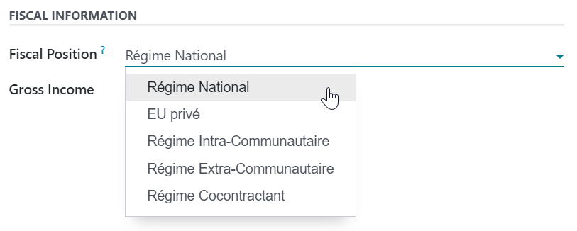 انتخاب موقعیت مالی برای مشتری