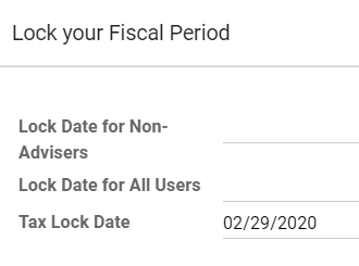 مالیات خود را برای یک دوره خاص در Odoo Accounting قفل کنید