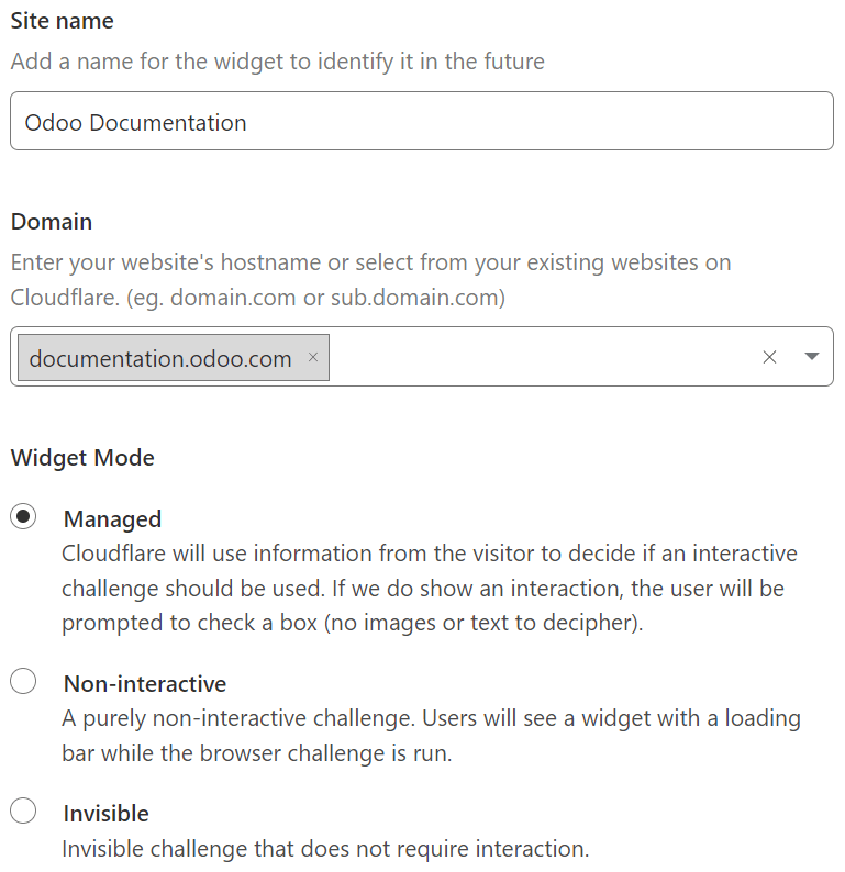 افزودن یک وب‌سایت به Cloudflare Turnstile